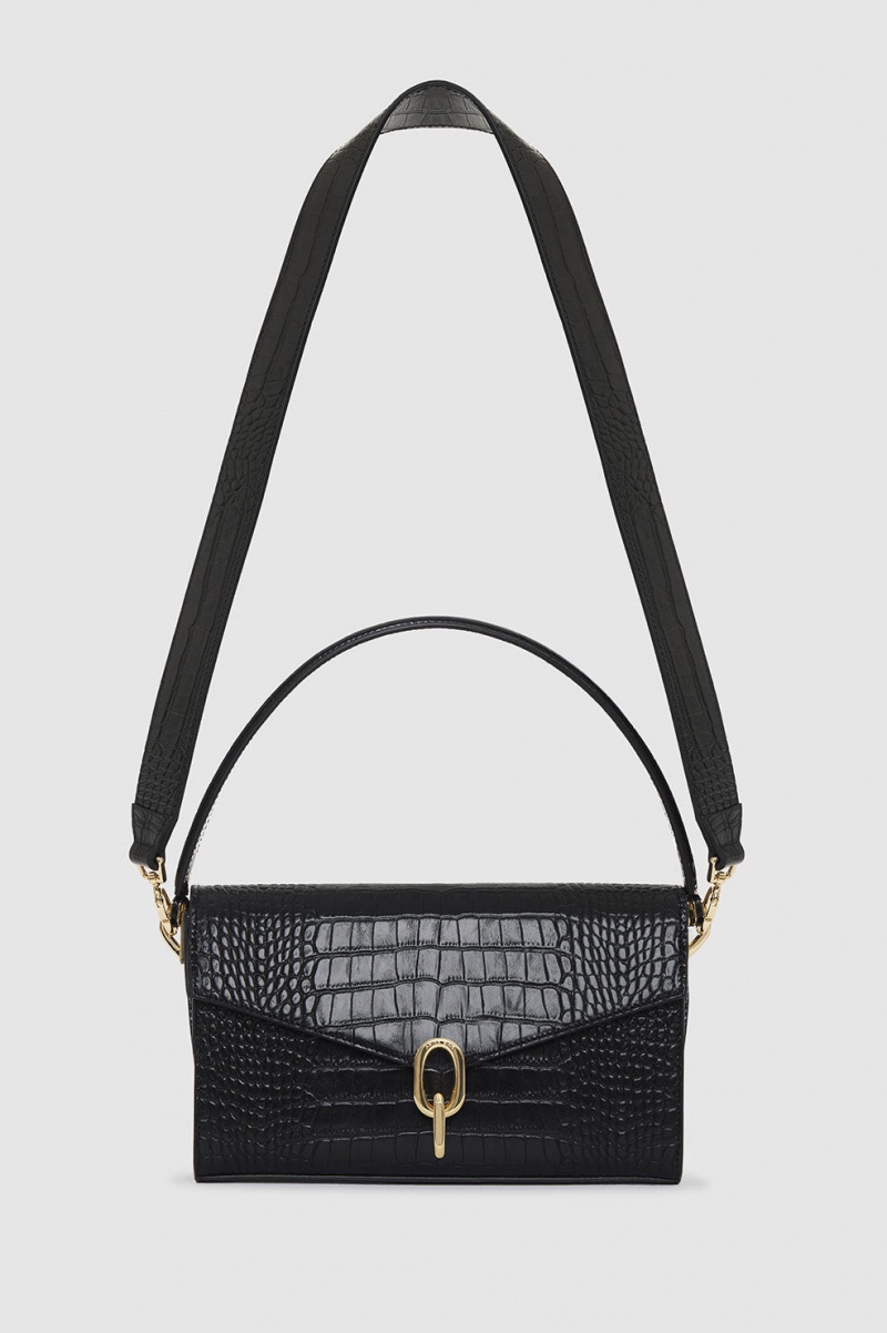 Handbags Anine Bing Colette Bag Noir Femme | LHM-0444136